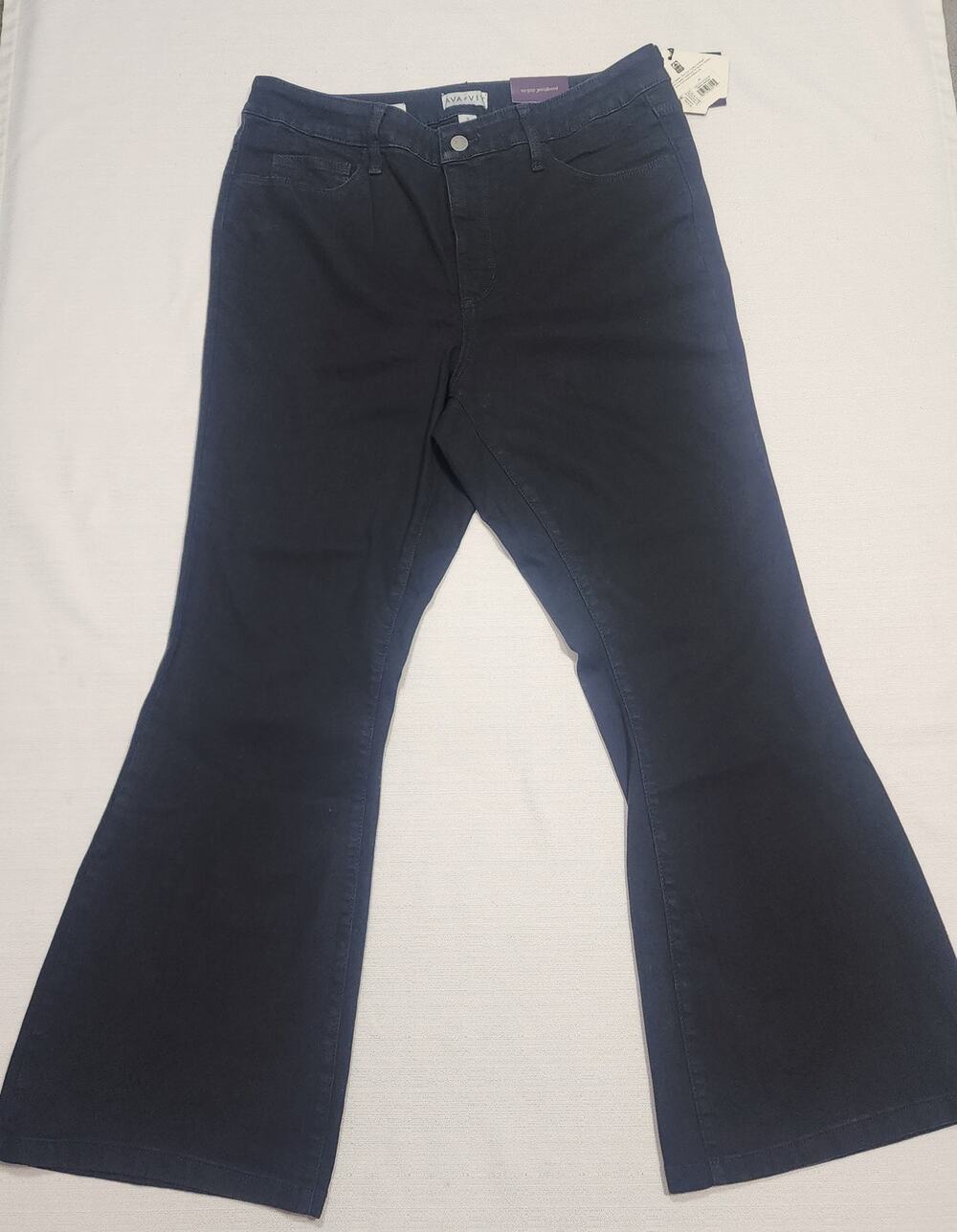 AVA & VIV Women's High rise flare jeans 17 W36''x L43''